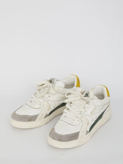 Shop Palm Angels University Old School Sneakers In White