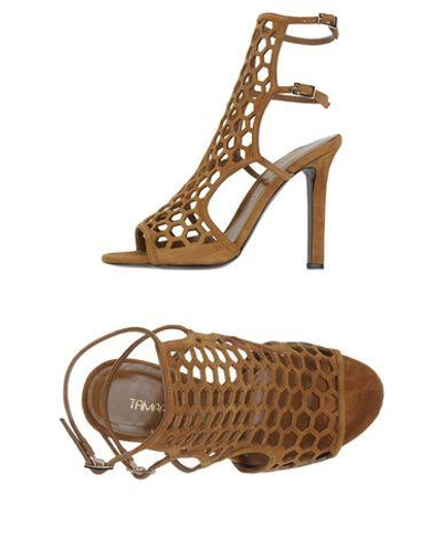 Shop Tamara Mellon Sandals In Khaki