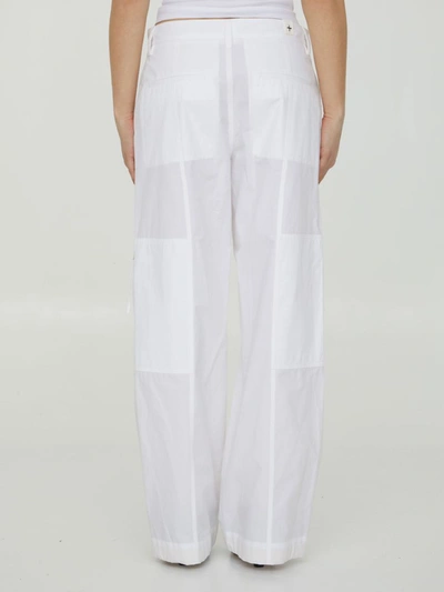 Shop Jil Sander White Cotton Pants