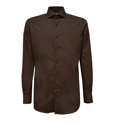 Shop Xacus Shirts In Brown Head