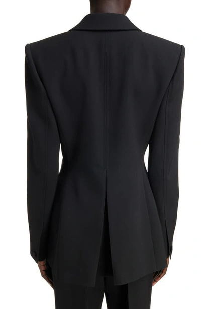 Shop Givenchy Virgin Wool Blazer In Black