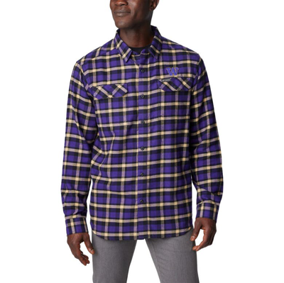 Shop Columbia Purple Washington Huskies Flare Gun Flannel Long Sleeve Shirt