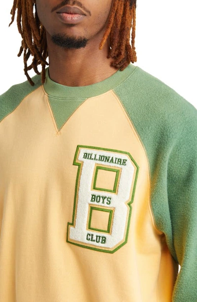 Shop Billionaire Boys Club Planetarium Oversize Long Sleeve Logo Sweatshirt In Buff Orange