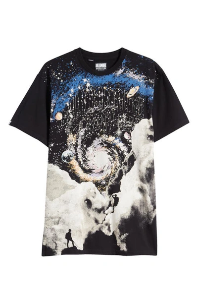 Shop Billionaire Boys Club Galaxy Oversize Graphic T-shirt In Black