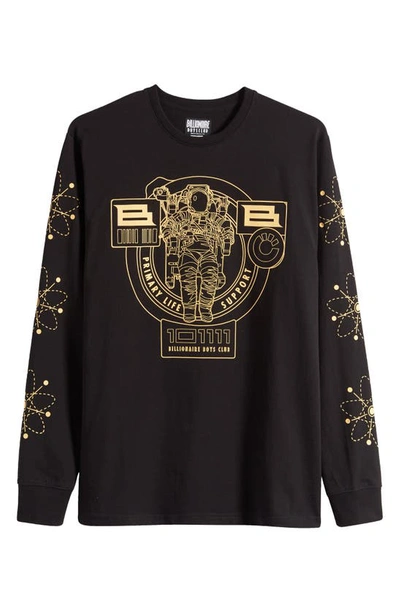 Shop Billionaire Boys Club Process Long Sleeve Graphic T-shirt In Black