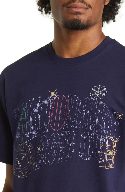 Shop Billionaire Boys Club Arch Stars Graphic T-shirt In Maritime