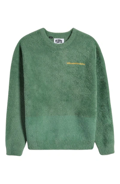 Shop Billionaire Boys Club Embroidered Fuzzy Sweater In Comfrey