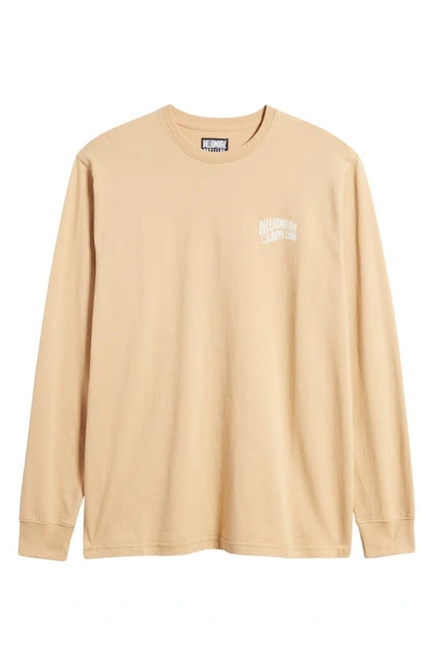 Shop Billionaire Boys Club Arch Logo Oversize Long Sleeve T-shirt In Latte