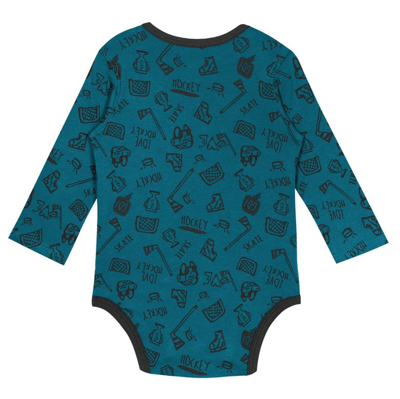 Shop Outerstuff Infant Teal San Jose Sharks Dynamic Defender Long Sleeve Bodysuit