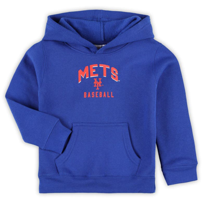 Shop Outerstuff Toddler Royal/gray New York Mets Play-by-play Pullover Fleece Hoodie & Pants Set