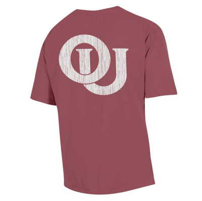 Shop Comfort Wash Crimson Oklahoma Sooners Vintage Logo T-shirt