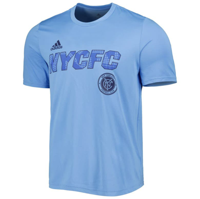 Shop Adidas Originals Adidas Light Blue New York City Fc Team Jersey Hook Aeroready T-shirt