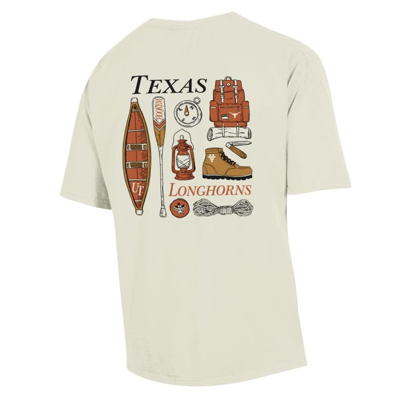 Shop Comfort Wash Cream Texas Longhorns Camping Trip T-shirt