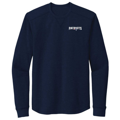 Shop Dunbrooke Navy New England Patriots Cavalier Thermal Long Sleeve T-shirt