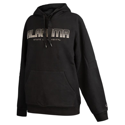 Shop Fisll Black Alabama State Hornets Puff Print Sliced Pullover Hoodie