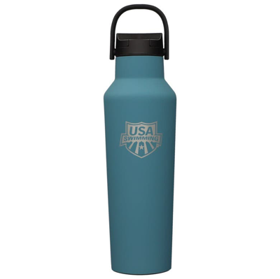 Shop Corkcicle Usa Swimming 20oz. Sport Canteen In Navy