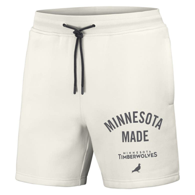Shop Staple Nba X  Cream Minnesota Timberwolves Heavyweight Fleece Shorts