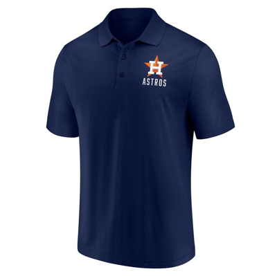 Shop Fanatics Branded Navy/white Houston Astros Two-pack Logo Lockup Polo Set