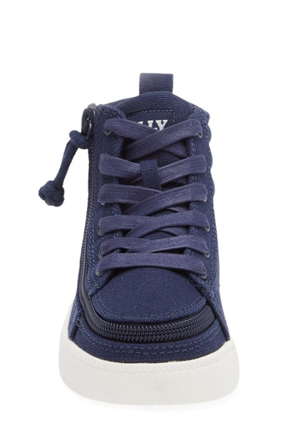 Shop Billy Footwear Kids' Billy Cs High Top Sneaker In Navy/ White