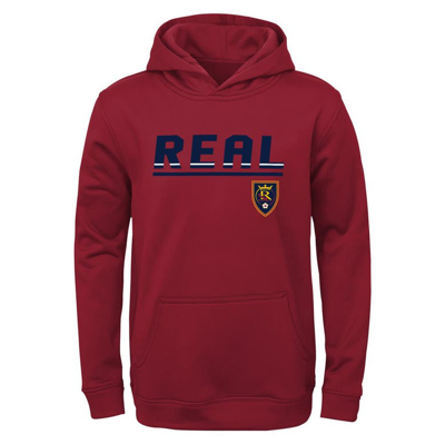 Shop Outerstuff Youth Red Real Salt Lake Headliner Pullover Hoodie
