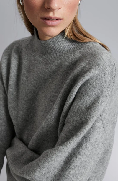Shop & Other Stories Mock Neck Sweater In Grey
