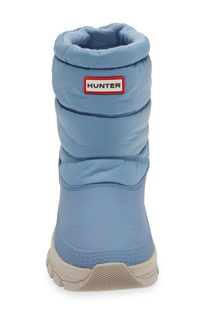 Shop Hunter Original Waterproof Insulated Short Snow Boot In Bouvet Blue
