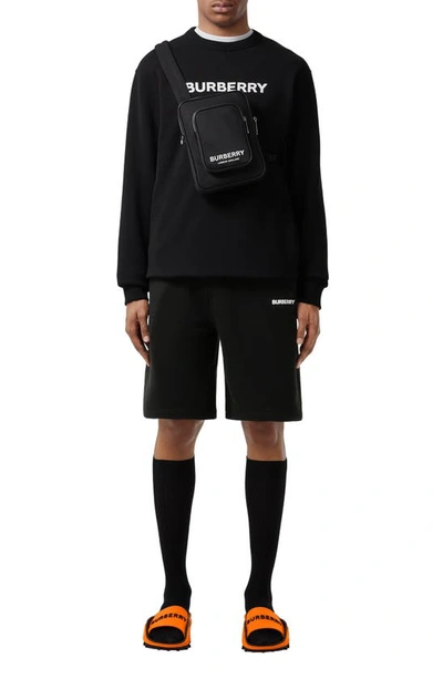 Shop Burberry Raphael Cotton Shorts In Black