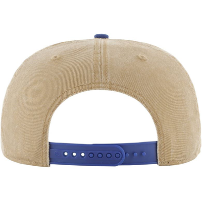 Shop 47 ' Khaki/royal Golden State Warriors Chilmark Captain Snapback Hat