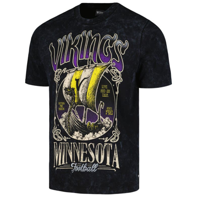 Shop The Wild Collective Unisex  Black Minnesota Vikings Tour Band T-shirt