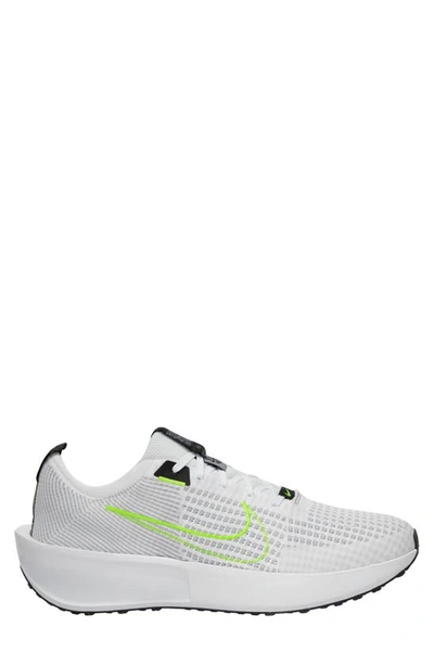 Shop Nike Interact Run Sneaker In White/ Volt/ Wolf Grey