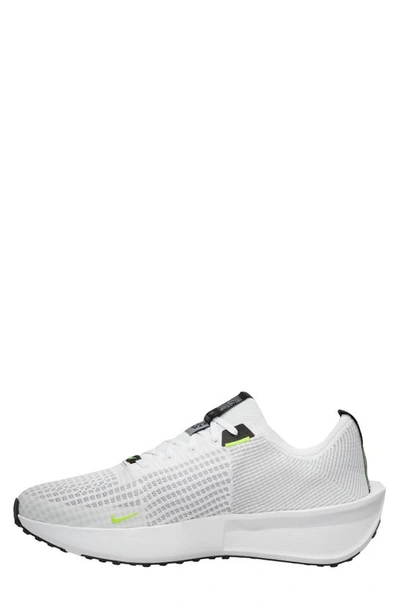Shop Nike Interact Run Sneaker In White/ Volt/ Wolf Grey