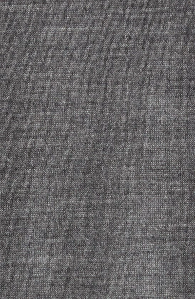 Shop Thom Browne 4-bar Merino Wool Cardigan In Med Grey