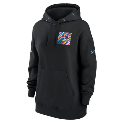 Shop Nike Black New England Patriots 2023 Nfl Crucial Catch Club Pullover Hoodie