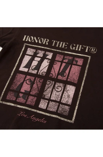 Shop Honor The Gift Logo Window Cotton Graphic T-shirt In Black