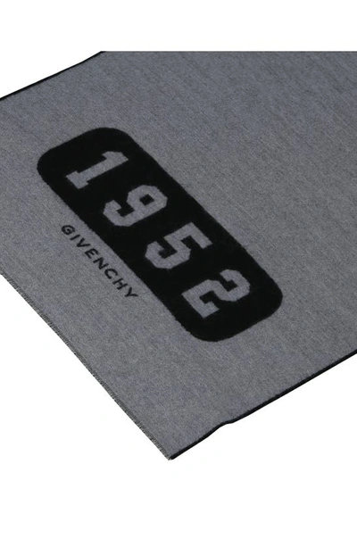 Givenchy College Reversible Muffler Scarf In Grey