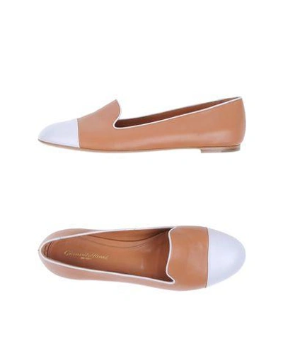 Shop Gianvito Rossi Loafers In Camel