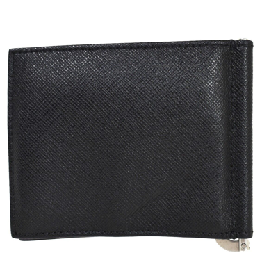 Shop Prada Etiquette Black Leather Wallet  ()