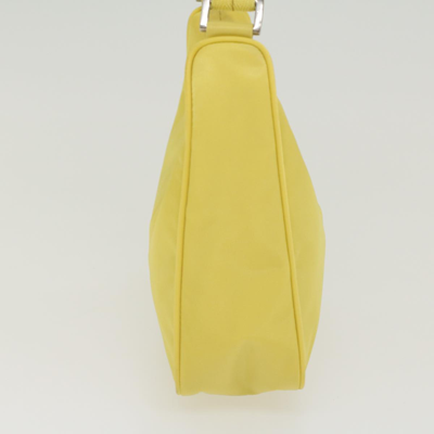 Shop Prada Yellow Synthetic Clutch Bag ()