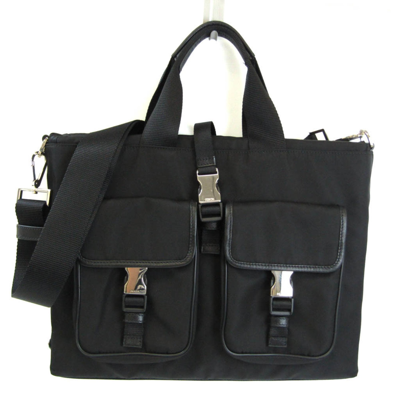 Shop Prada Synthetic Shopper Bag () In Black