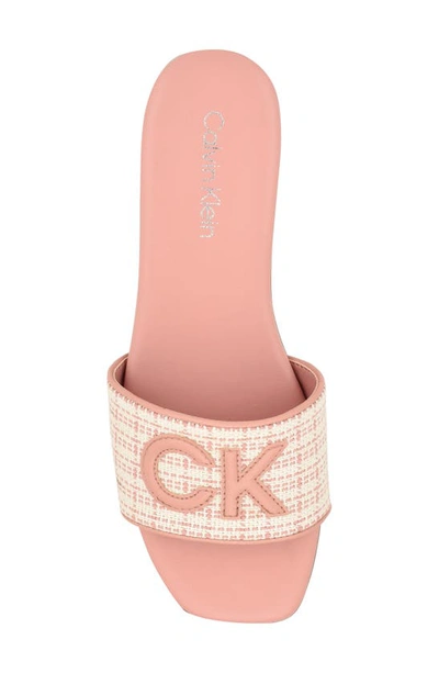 Shop Calvin Klein Yides Slide Sandal In Light Pink02