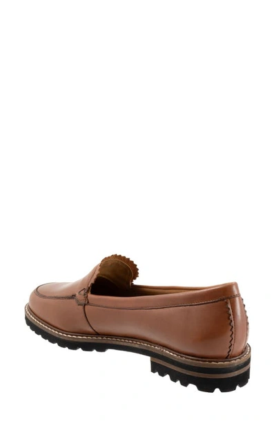 Shop Trotters Fayth Loafer In Cognac/ Lug