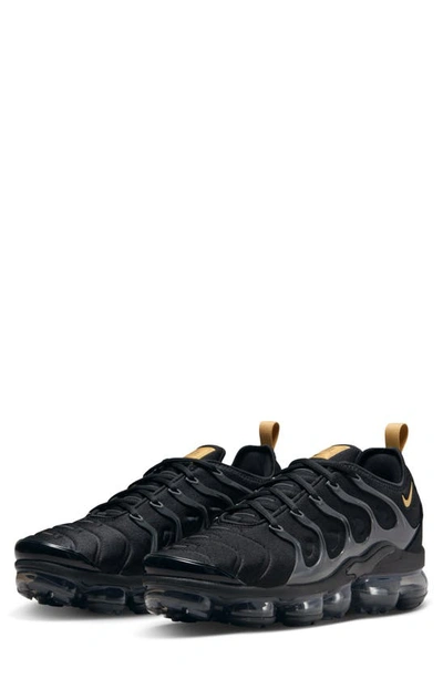 Shop Nike Air Vapormax Plus Sneaker In Black/ Metallic Gold