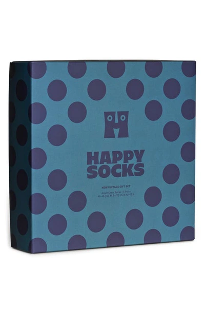 Happy Socks Assorted 4-pack Vintage Pattern Socks Gift Box In Dark Reddnu