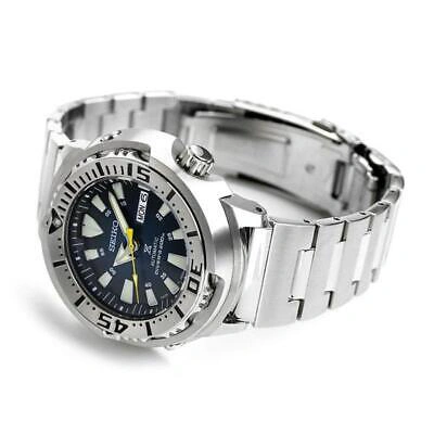 Pre-owned Seiko Prospex Sbdy055 Watch Baby Tuna Blue Dial Mens Diver Automatic Mechanical