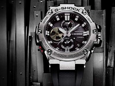Pre-owned Casio G-shock G-steel Smartphone Link Model Gst-b100-1a Watch Men