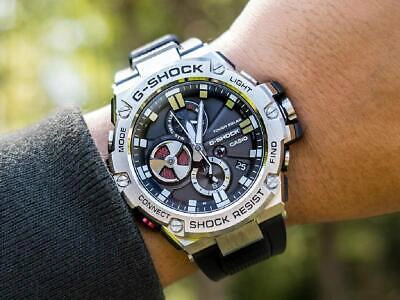 Pre-owned Casio G-shock G-steel Smartphone Link Model Gst-b100-1a Watch Men