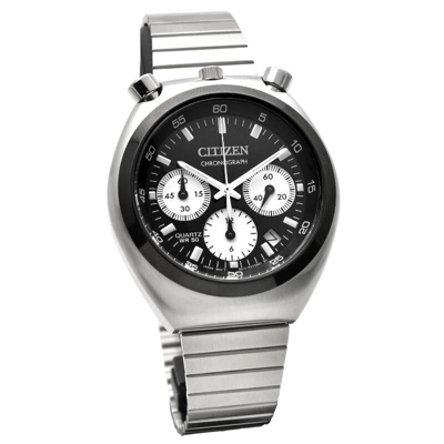 Pre-owned Citizen Collection Record Label Tsuno Chrono An3660-81e Chronograph Watch Black