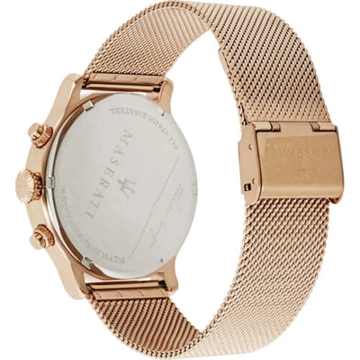 Pre-owned Maserati Epoca Rose Gold Stainless Steel Case & Strap Men's Watch. R8873618005