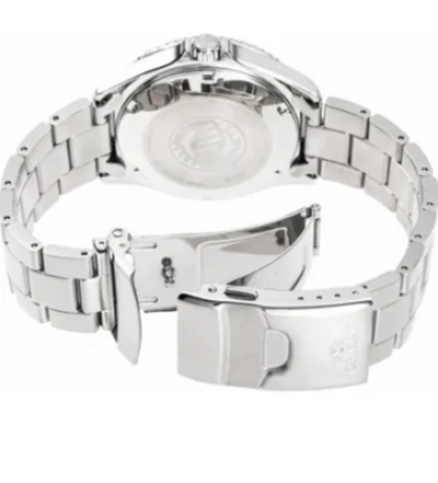Pre-owned Orient Mechanical Automatic Blue Dial Men's Stainless Steel Watch Ra-ak0601l