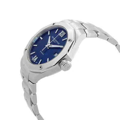 Pre-owned Baume & Mercier Baume Et Mercier Riviera Automatic Blue Dial Unisex Watch M0a10679
